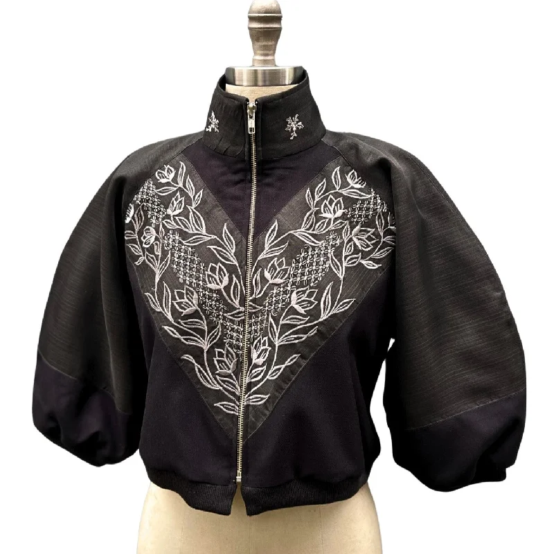 VWC02 - Wear Your Culture - Designer Barong Cropped Bomber Jacket Herringbone Jacket Houndstooth Jacket Plaid Jacket