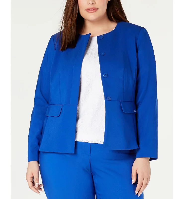 Calvin Klein Plus Size Peplum Jacket Quilted Jacket Puffer Jacket Insulated Jacket