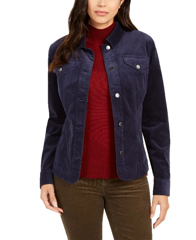 Charter Club Corduroy Button Down Jacket Herringbone Jacket Houndstooth Jacket Plaid Jacket