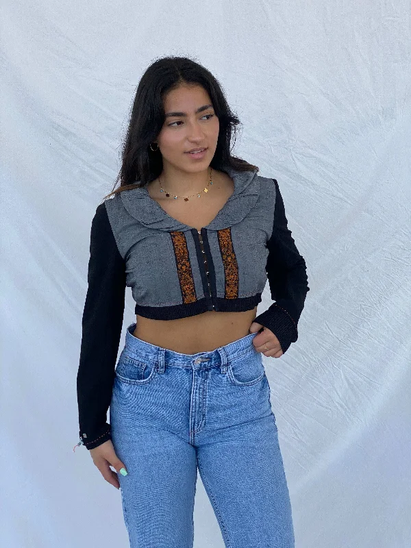 Cybery2k La Mode Est À Vous Cropped Bolero Jacket - M Cardigan Sweater Pullover