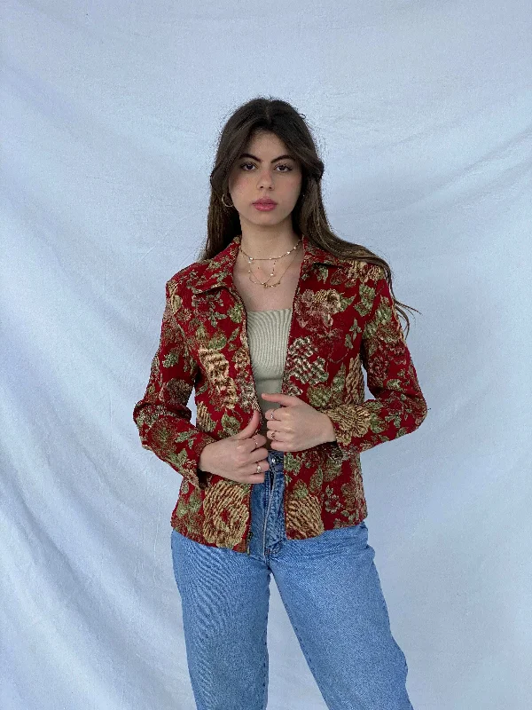 Vintage First Option Light Zip Up Jacket Denim Jacket Leather Jacket Suede Jacket