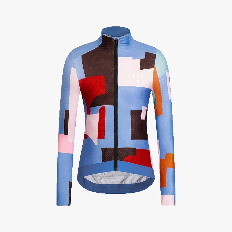 Women's CMYK Color Block Fleece Jacket Knit Jacket Woven Jacket Fleece Jacket