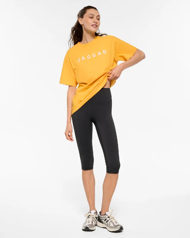 BLOCK OVERSIZED TEE MANGO Collared Crew Neck Turtle Neck