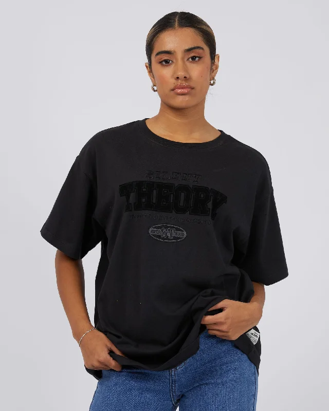 Champ Tee Washed Black Machine Wash Dry Clean Hand Wash