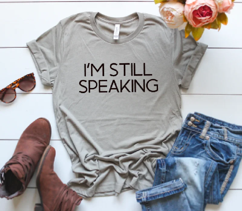 I'm Still Speaking Vice Presidential Debate Tee Biden F*ck Trump Adult Tee Fitted T-Shirt Seamless Stretchy