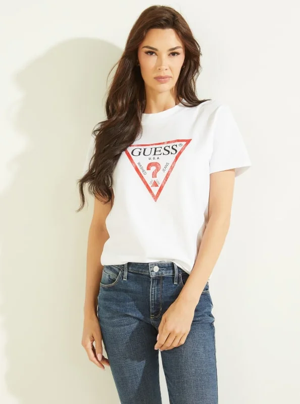 ECO CLASSIC FIT LOGO TEE Sequined Glittery Shiny