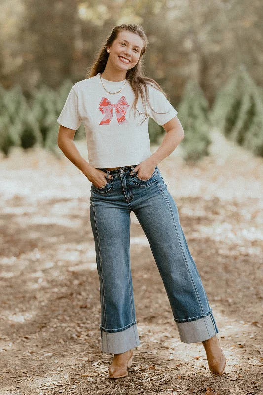 Kayla Tee Polka Dot Checkered Tartan