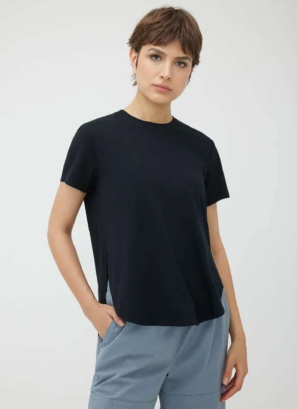 Soho Boxy Crew Neck Tee Collared T-Shirt Boat Neck A-Line