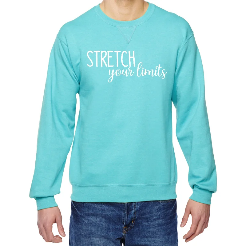 Stretch Your Limits Sweatshirt Cashmere Blend Cotton Blend Poly Blend