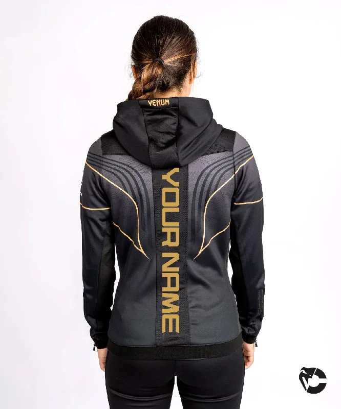 Sweatshirt à Capuche Femme Personnalisé UFC Venum Authentic Fight Night 2.0 - Champion Zippered Front Buttoned Front Snap Front