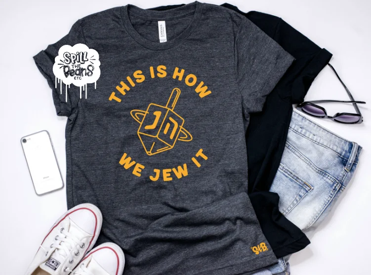 This is How We Jew it Adult Shirt Basic T-Shirt Crew Neck Short Sleeve