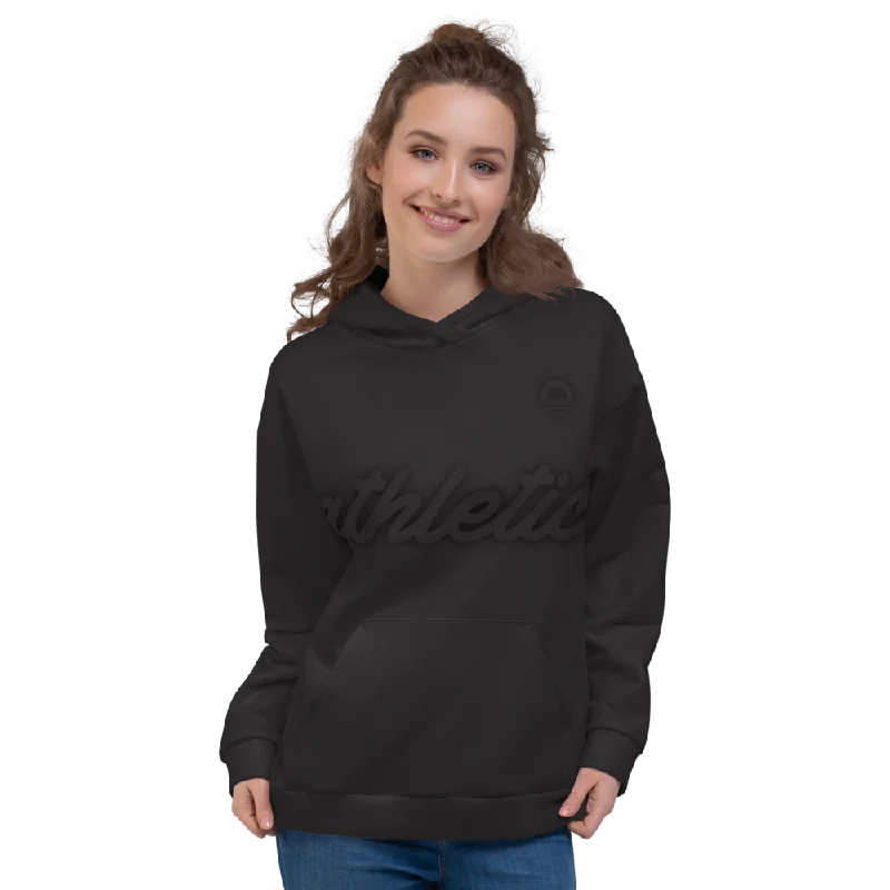 Women's Hooded Sweatshirt -Black Out Casual Formal Business