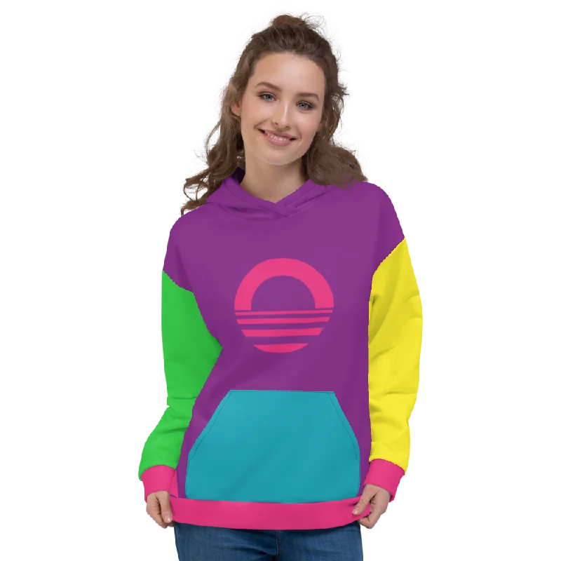 Women's Hooded Sweatshirt - Neon Cotton Fabric Linen Fabric Terry Fabric