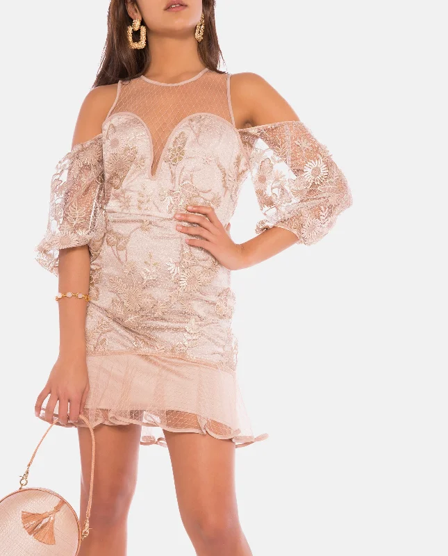 Sweet Little Mystery Mini Dress Classic Floral Print Mini Dress