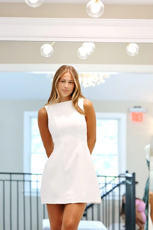 Audrey Mini Dress White Cozy T-Shirt Mini Dress