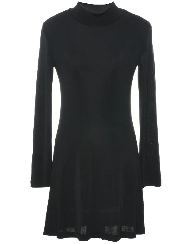Black MIni Dress - XS Trendy Tulle Mini Dress