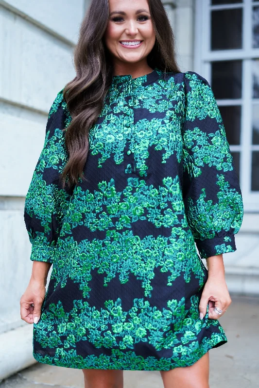 Elyna Mini Dress Elegant Floral-Print Mini Dress