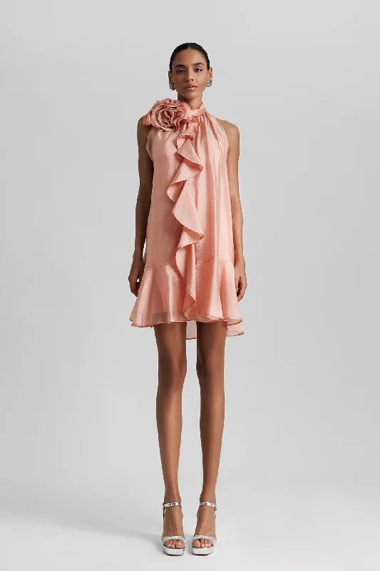 Floral detailed mini dress Classic Floral Mini Dress
