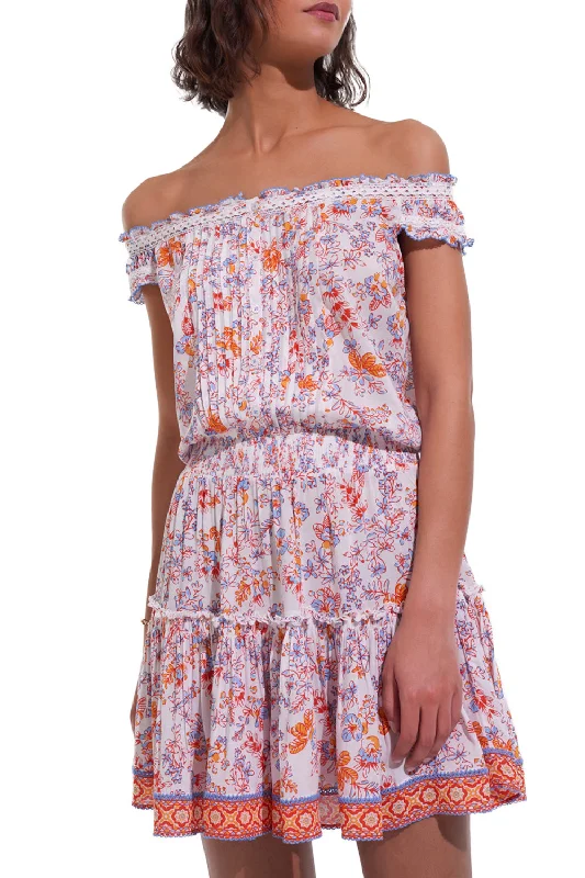 Alba Mini Dress in Blue Sweet Classic Solid Mini Dress