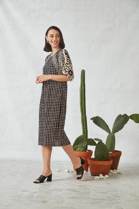 Inspire Dress - Black Print