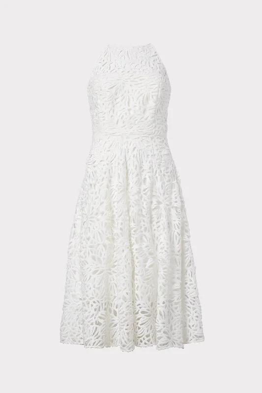Alessia Embroidered Lace Dress