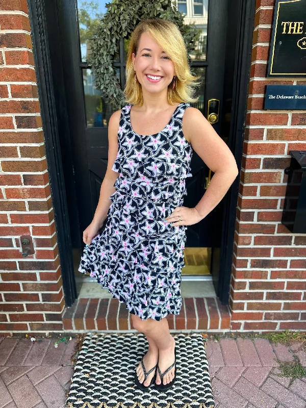 Beachtime by Lulu B Pink Starfish Cha Cha Dress