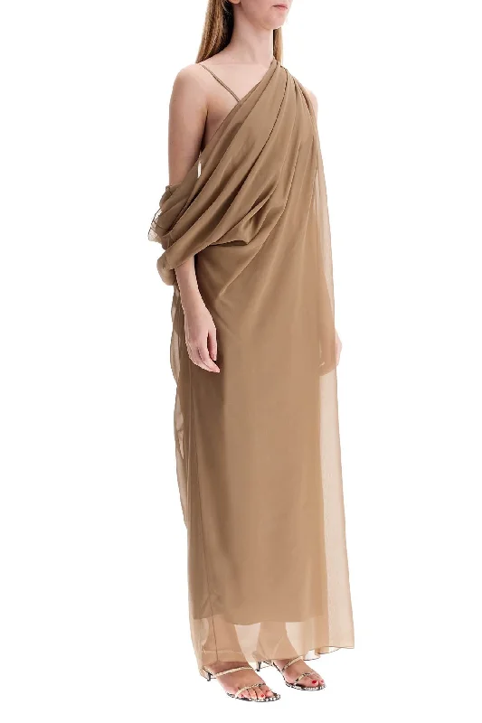 Khaite "taj Chiffon Silk Dress"