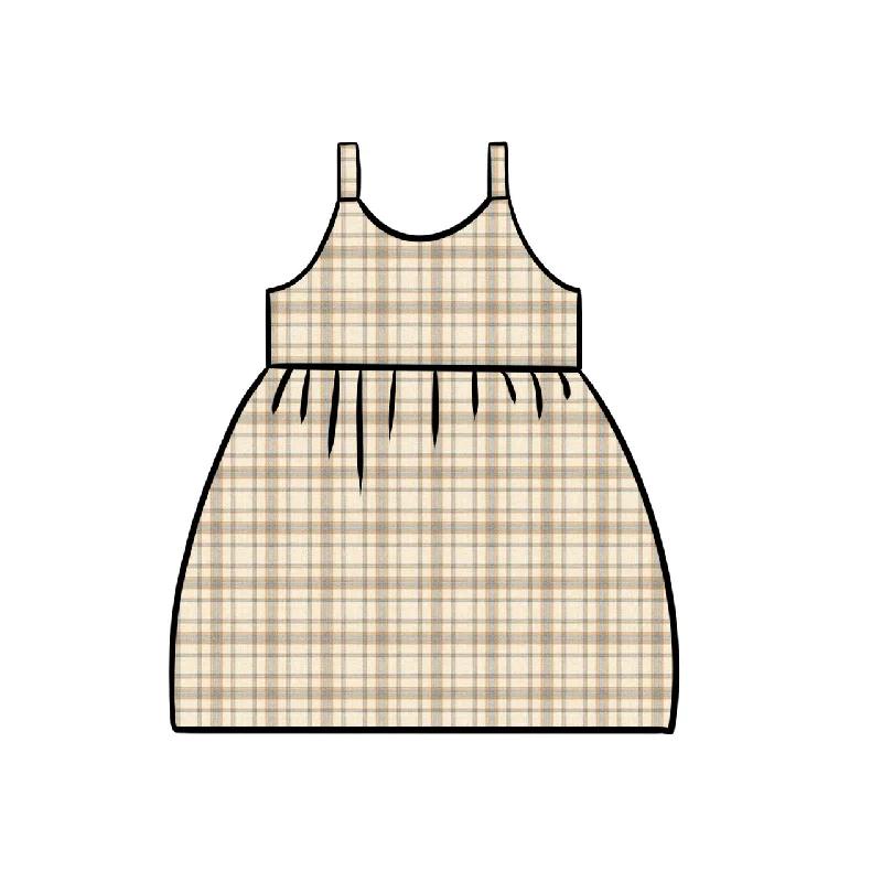Gathered Dress | Plaid