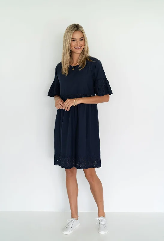 JENNA TUNIC DRESS - NAVY