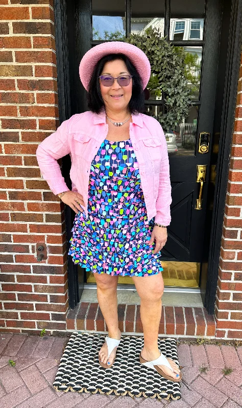 Lulu B UPF 50+ Wine Cha Cha Dress