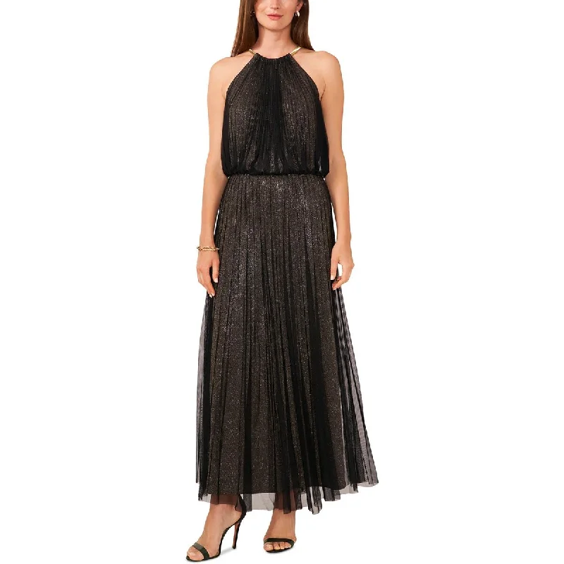 MSK Womens Glitter Evening Dress