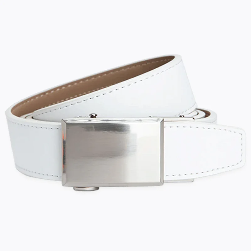 Shield V.3 White, 1 3/8" Strap, Dress Ratchet Belt