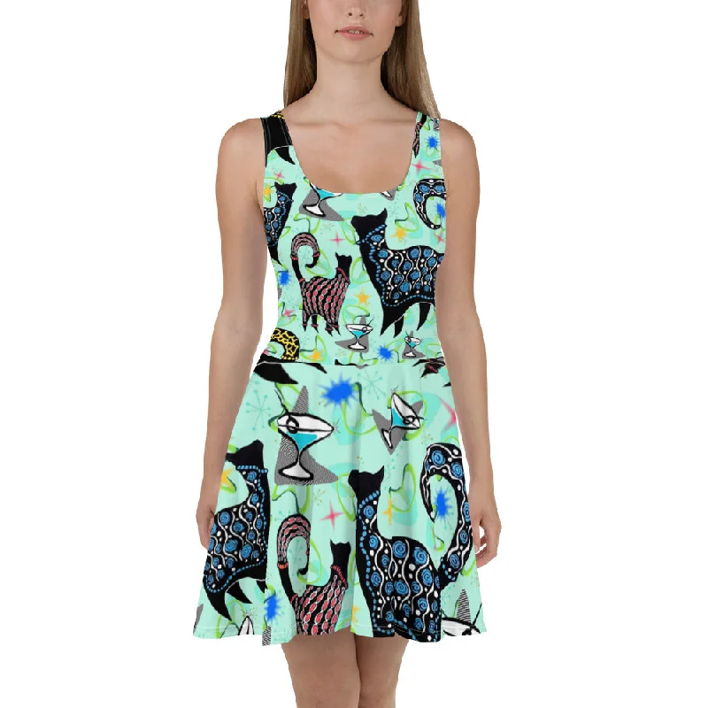 Snobby Cocktails Skater Dress