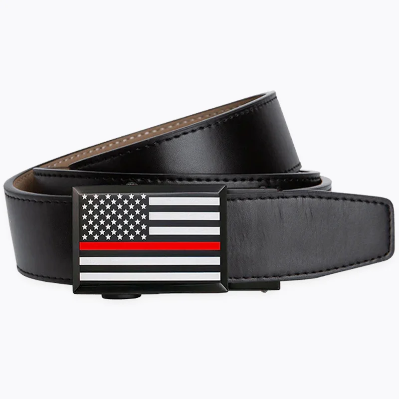 Thin Red Line, 1 3/8" Strap, Dress Ratchet Belt