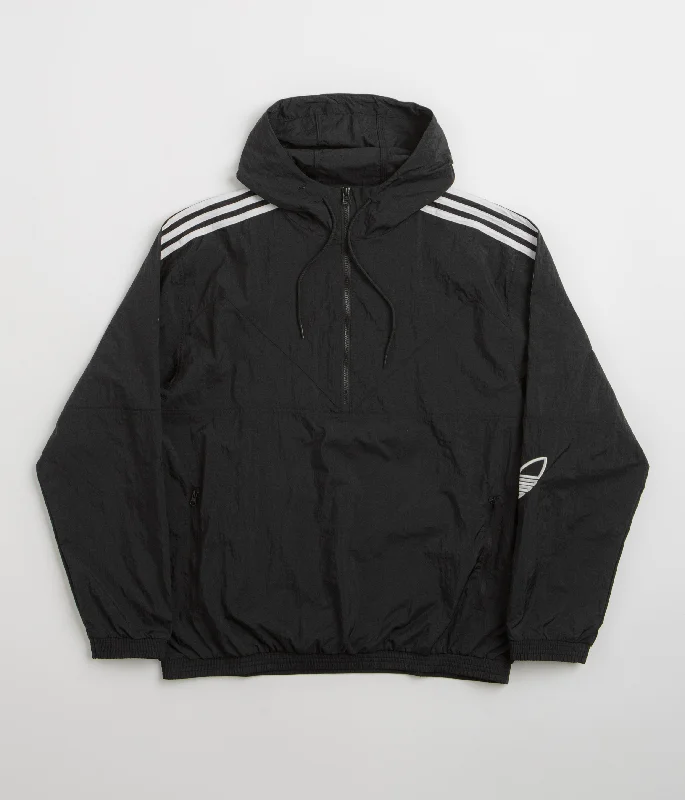 Adidas Classic Anorak Jacket - Black Fitted Jacket Loose Jacket Oversized Jacket