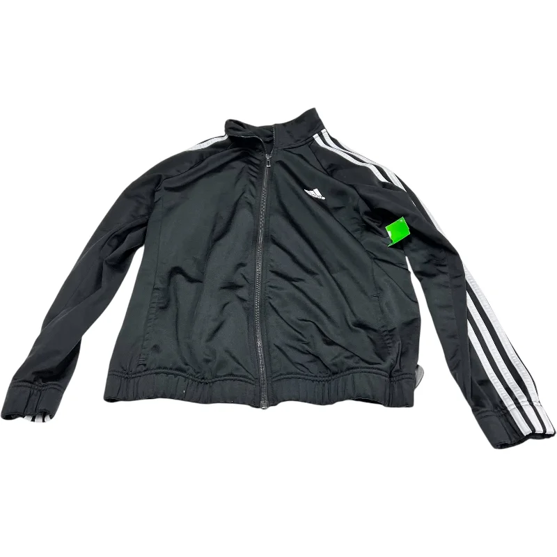 Athletic Jacket By Adidas In Black, Size: M Mesh Jacket Canvas Jacket Denim Jacket