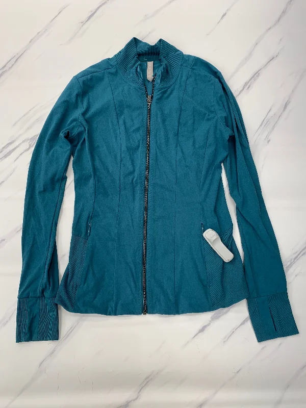 Athletic Jacket By Athleta In Green, Size: M Knit Jacket Woven Jacket Fleece Jacket