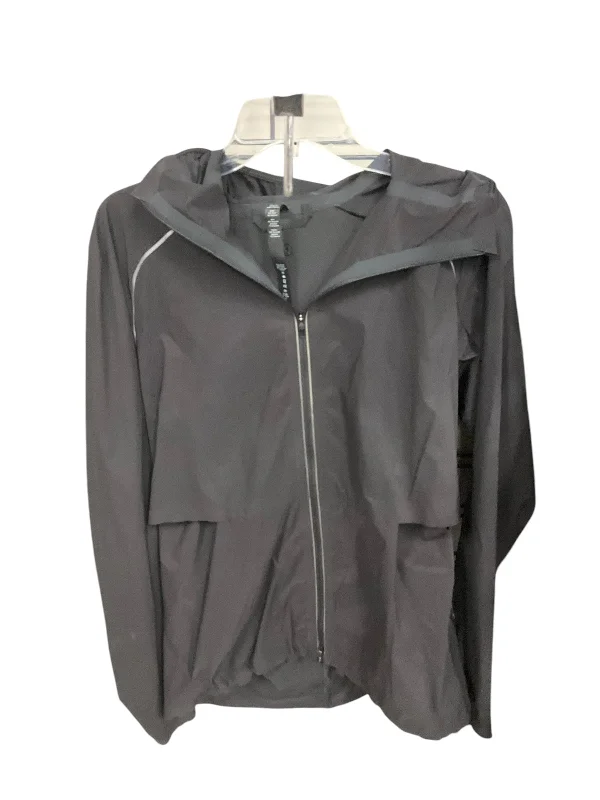 Athletic Jacket By Lululemon In Black, Size: M Collared Jacket Crew Neck Jacket Turtle Neck Jacket