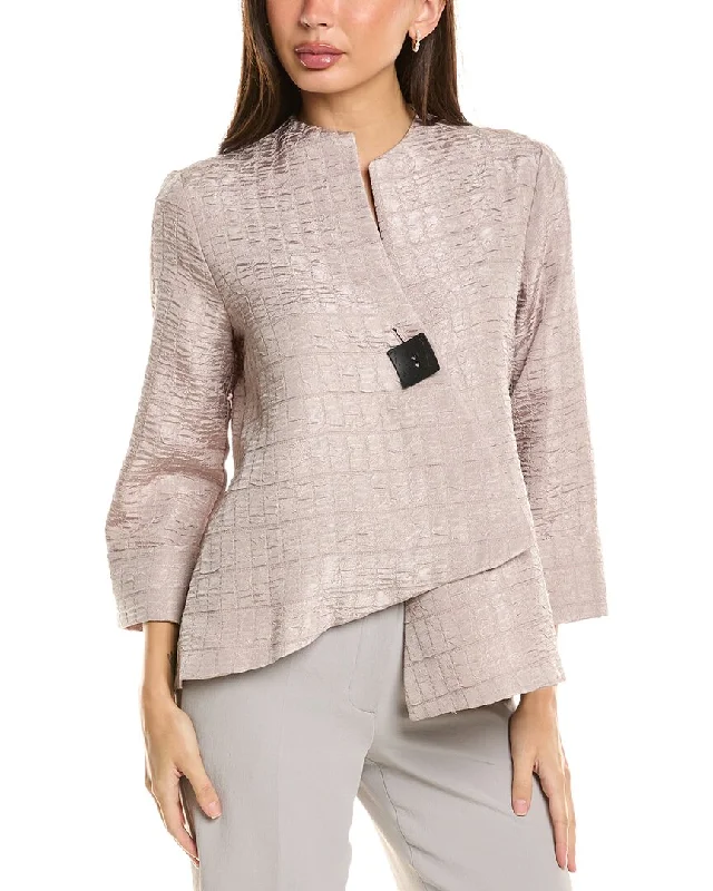 Joseph Ribkoff Textured Jacket Tiered Jacket Buttoned Jacket Zippered Jacket