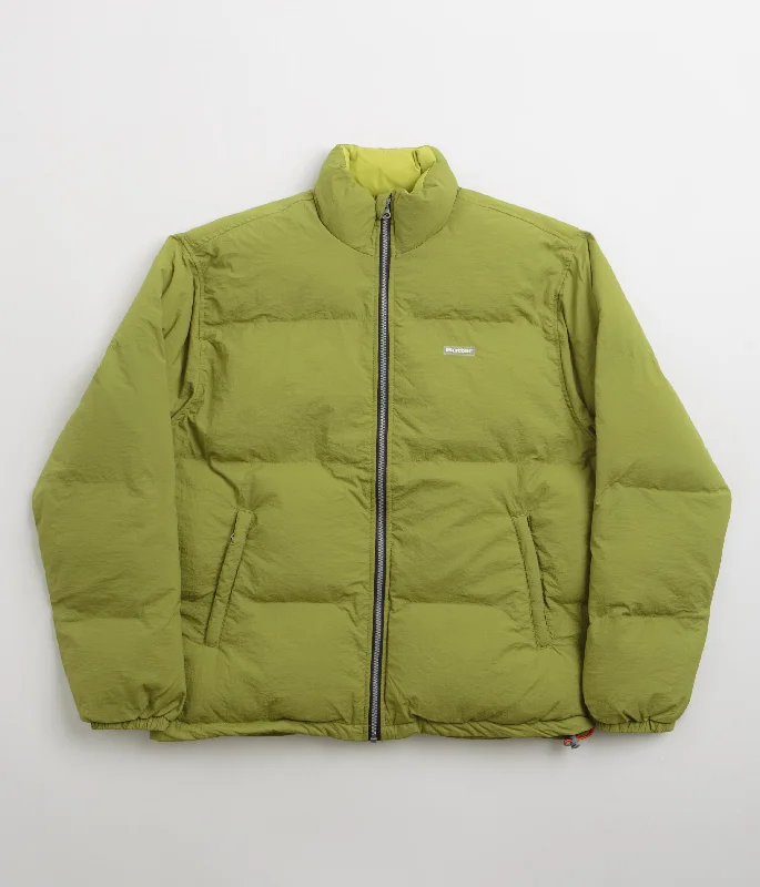 Butter Goods Endure Puffer Jacket - Matcha Snapped Jacket Toggled Jacket Drawstring Jacket