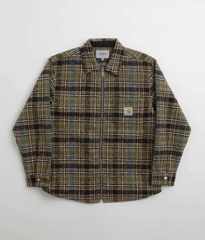 Carhartt Stroy Shirt Jacket - Stroy Check / Black Mesh Jacket Canvas Jacket Denim Jacket