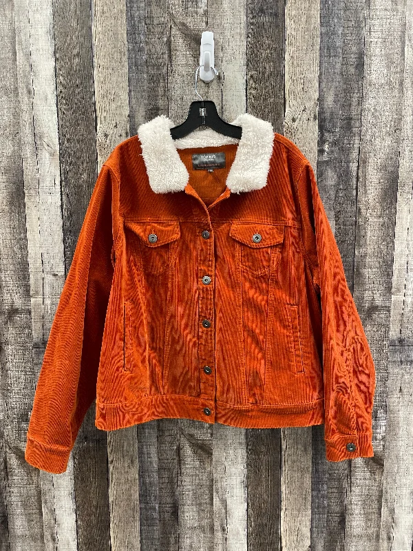 Jacket Other By Torrid In Orange, Size: 3x Wool Jacket Cashmere Jacket Tweed Jacket