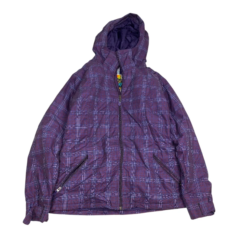 Jacket Puffer & Quilted By Burton In Purple, Size: Xl Tiered Jacket Buttoned Jacket Zippered Jacket