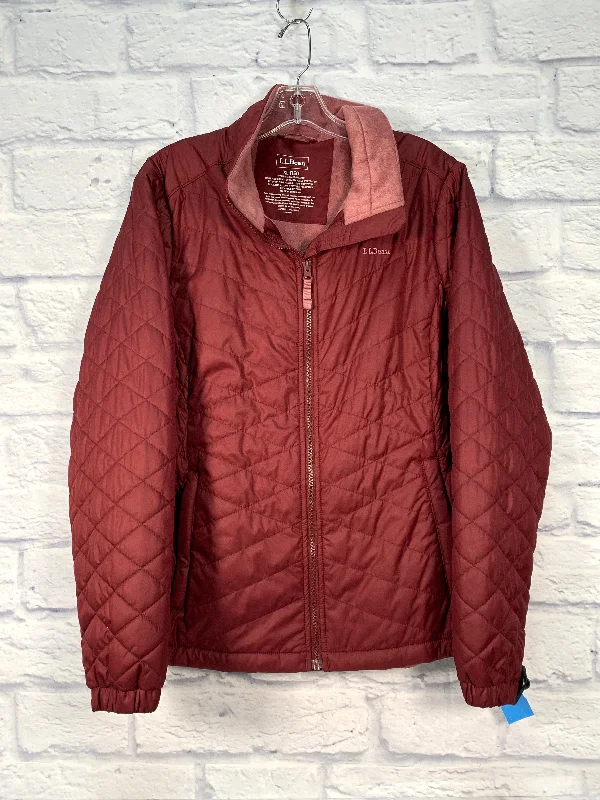 Jacket Puffer & Quilted By L.l. Bean In Red, Size: Xl Cardigan Sweater Pullover