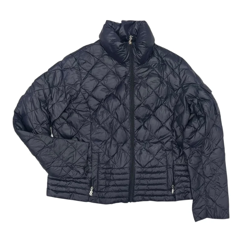 Jacket Puffer & Quilted By Lauren By Ralph Lauren In Navy, Size:Xl Chenille Fabric Brocade Fabric Lace Fabric