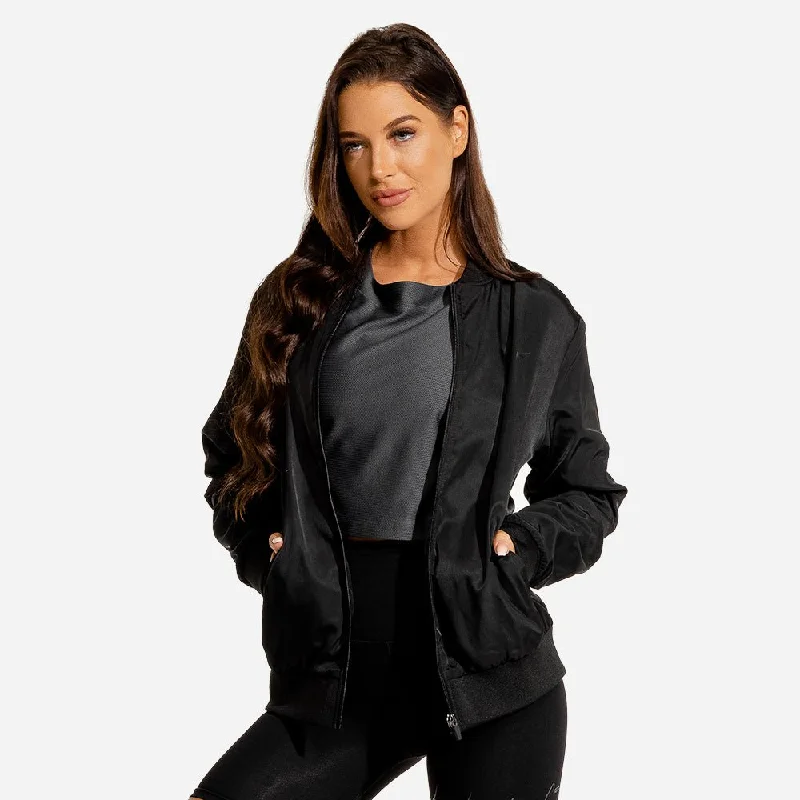 Limitless Bomber Jacket - Black Fitted Jacket Loose Jacket Oversized Jacket