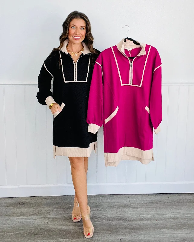 Classy Lady Mini Dress (Reg. & Plus)- 2 Colors Cozy Sweater Mini Dress