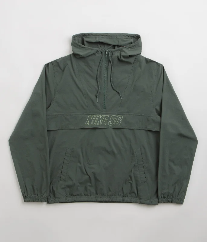 Nike SB Anorak Jacket - Vintage Green / Oil Green Hooded Jacket Caped Jacket Shawl Collar Jacket