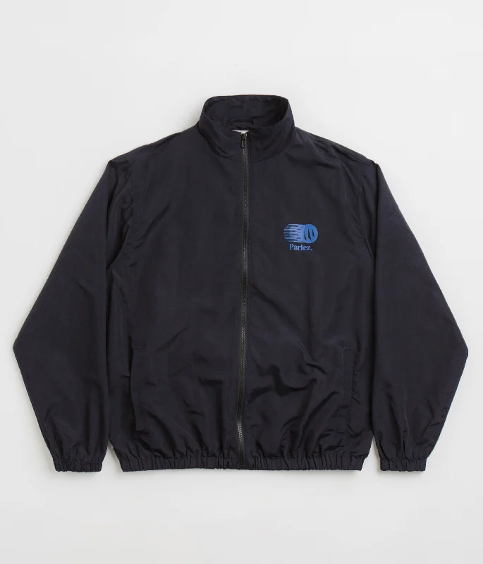 Parlez Myrtle Track Jacket - Navy Jersey Jacket Tulle Jacket Batik Jacket