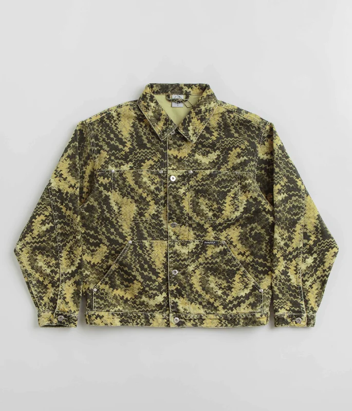 Polar Camo Patrik Jacket - Green Herringbone Jacket Checkered Jacket Solid Jacket